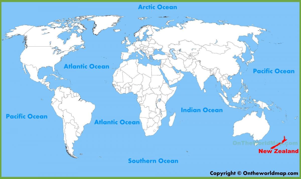 nový zéland polohu na mape sveta