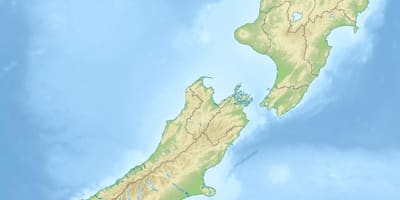 Nový zéland fyzikálne vlastnosti mapu